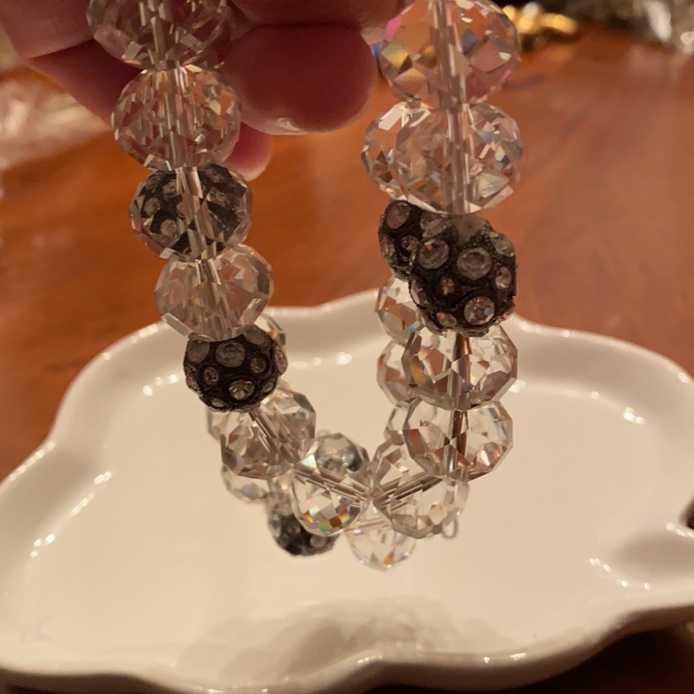 Two Vintage Givenchy Swarovski Crystal Bracelets - Picture 7 of 9